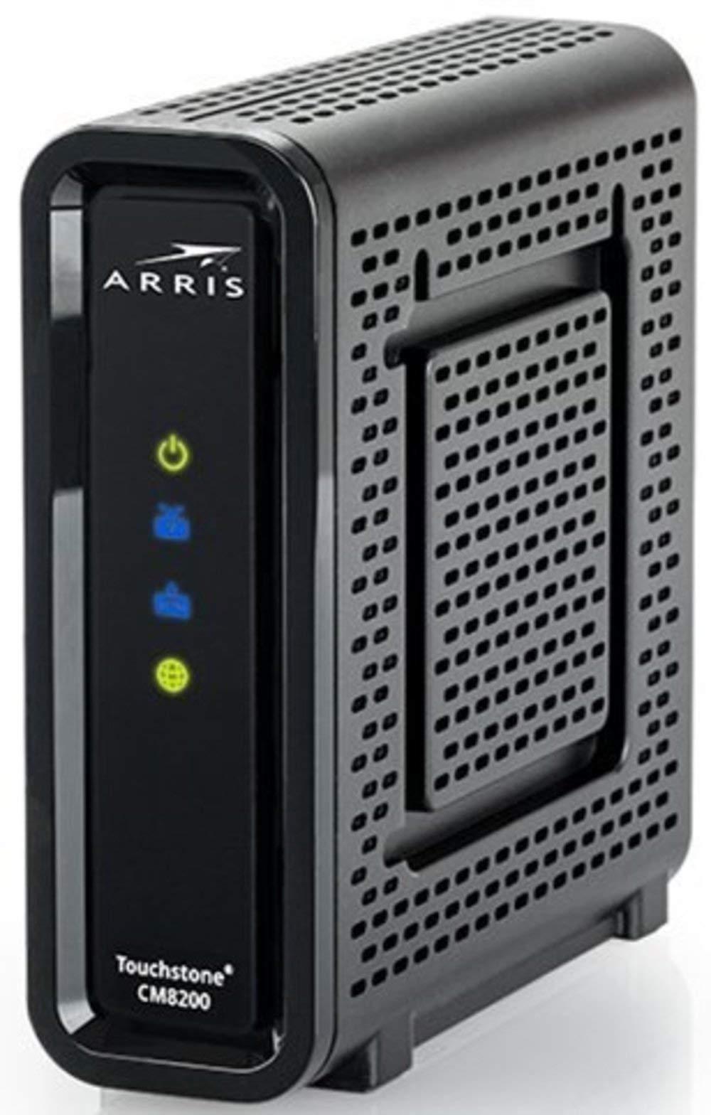 Touchstone Arris Touchstone CM8200A DOCSIS 3.1 Ultra Fast Cable Modem 32X8 Gigabit (Black) (Renewed)