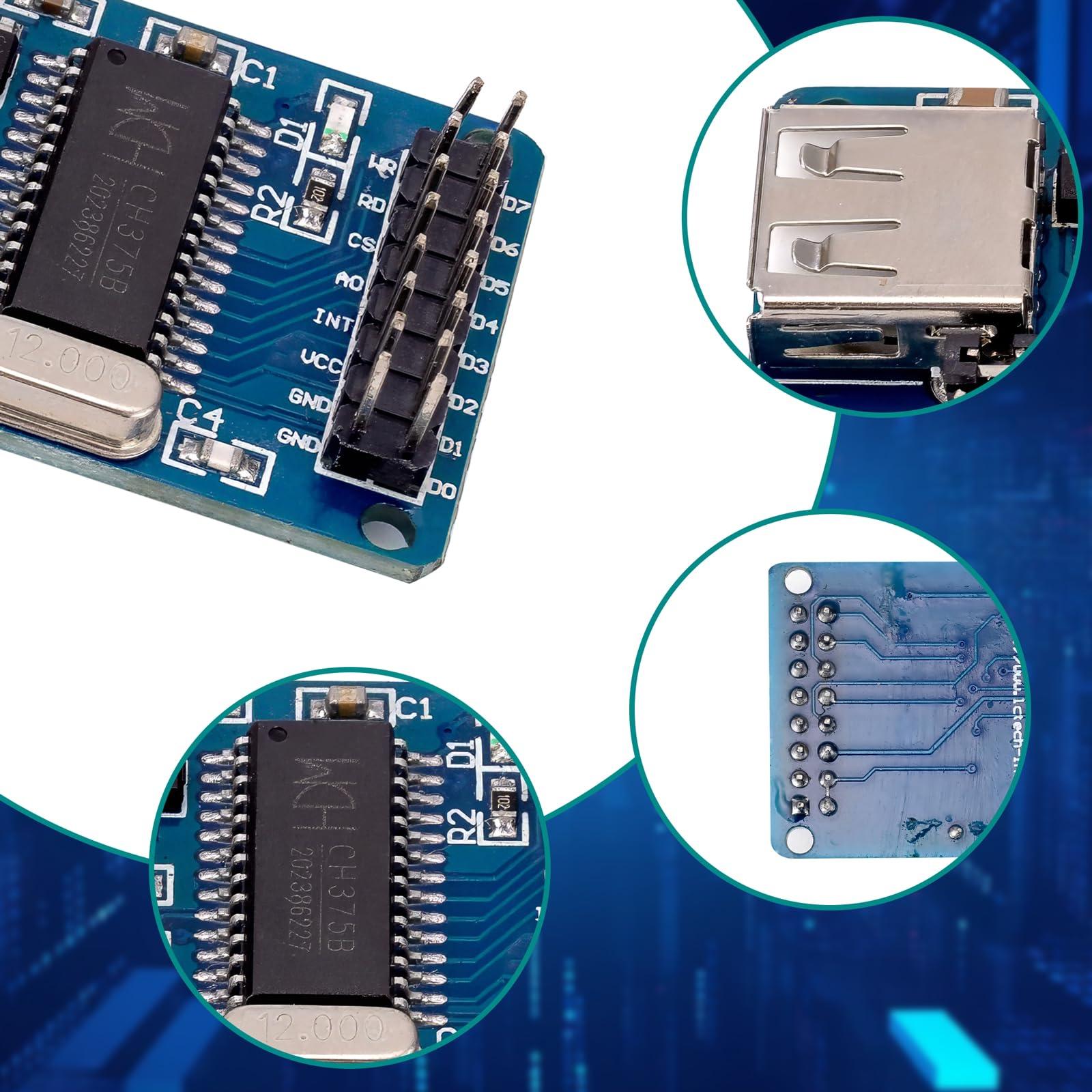 JIUWU CH375B U-Disk Read Write Module SPI Interface USB Stick for Arduino AVR CP09003 Reading and Writing Module