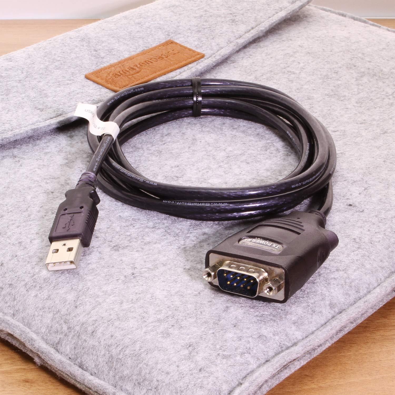 Coolgear 6ft USB to DB-9 RS232 Serial Converter with FTDI Chipset