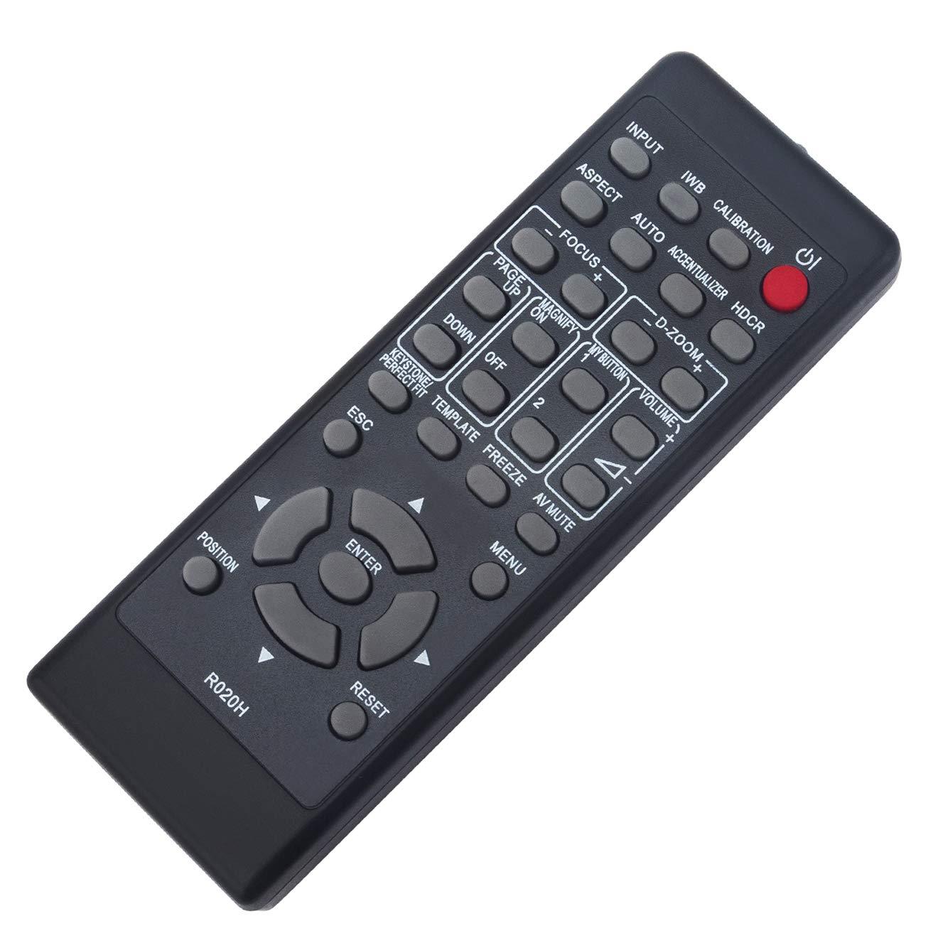AIDITIYMI R020H Replace Remote Control fit for Hitachi Projector CP-AX2503 CP-AW2503 CP-AW2505 CP-AW2505EF CP-AW3003 CP-AW3005 CP-AW3005EF CP-AW3506 CP-AX2504 CP-AX2505 CP-AX2505EF CP-AX3003 CP-AX3005
