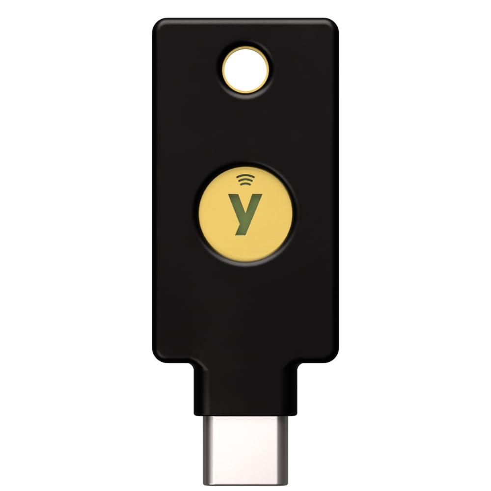 Yubico Yubico - YubiKey 5C NFC - Two-Factor authentication (2FA) Security Key, Connect via USB-C or NFC, FIDO Certified - Protect Your Online Accounts