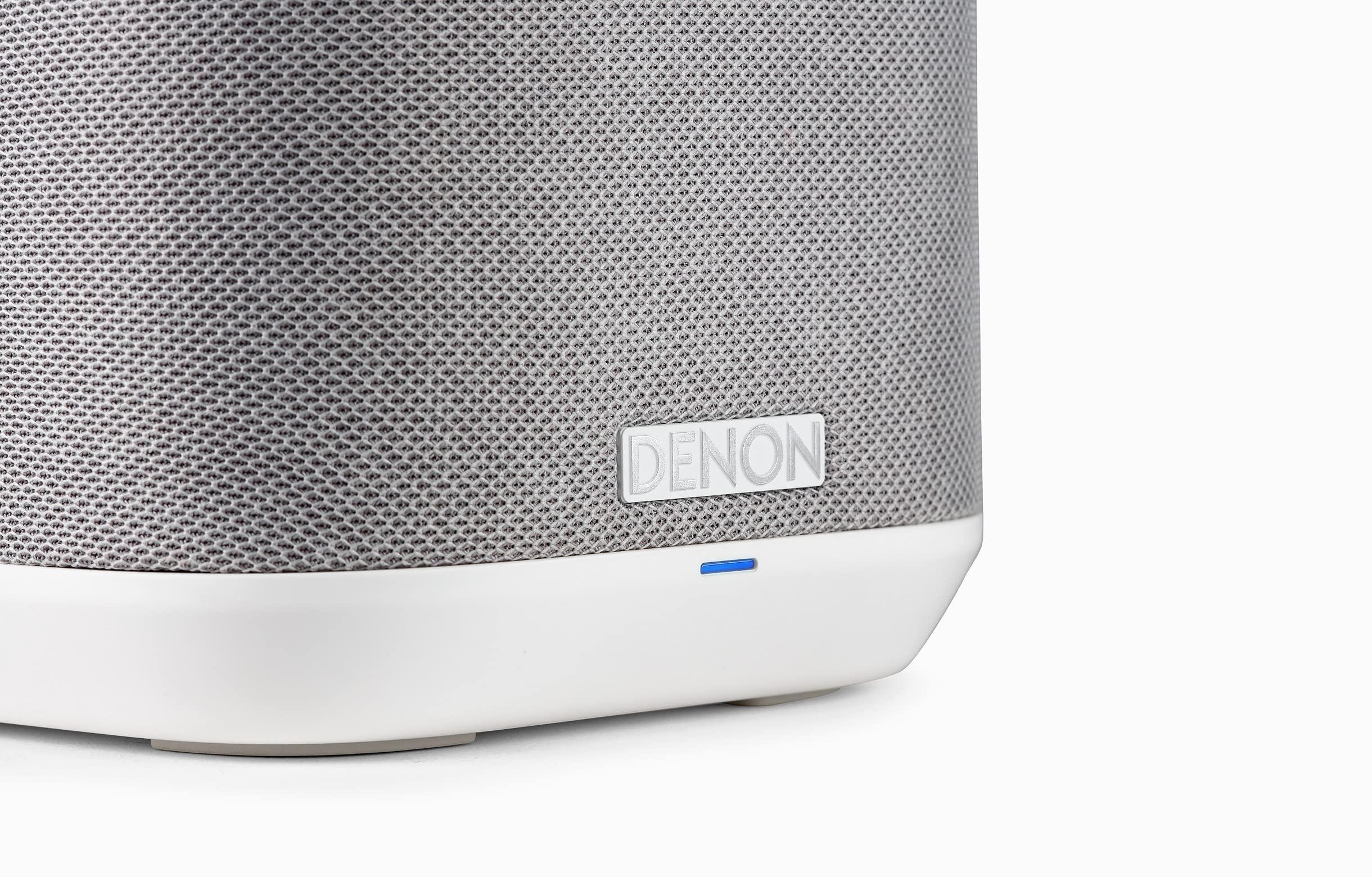 Denon Denon Home 150 Wireless Smart Speaker Compact Design, Wi-Fi & Bluetooth, HEOS Built-in, Alexa Built-in, Siri & AirPlay 2, Spotify Connect, Multi-Room Support, White