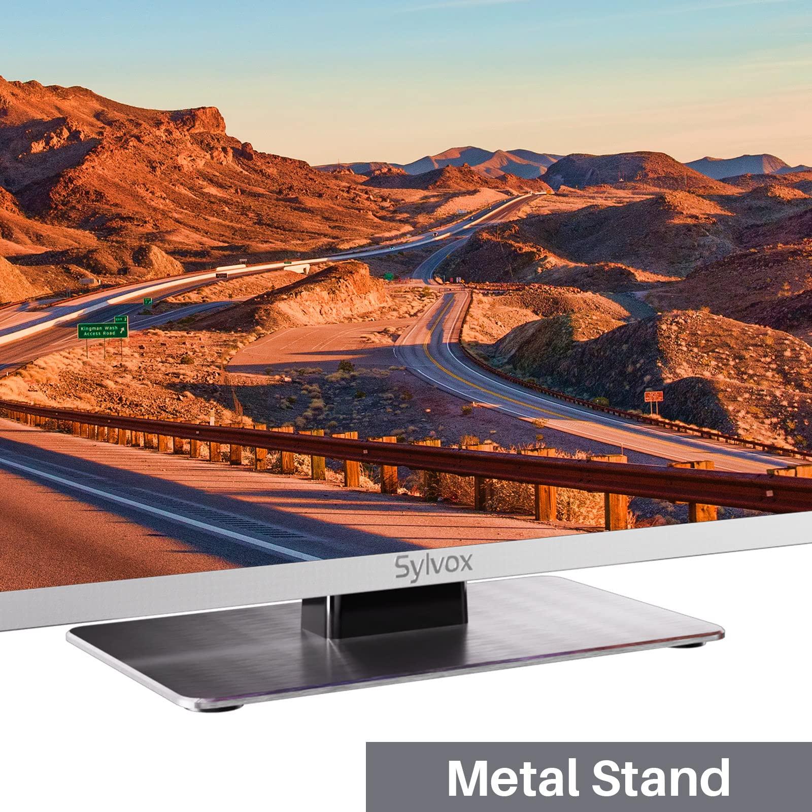 SYLVOX SYLVOX Smart RV TV, 24 inch TV with DVD Player Built-in, 12 Volt TV for RV Camper 1080P FHD, Android Smart Free Download APPs, Support WiFi Bluetooth, 2 HDMI & 2 USB, AC/DC Powered, Frameless Design