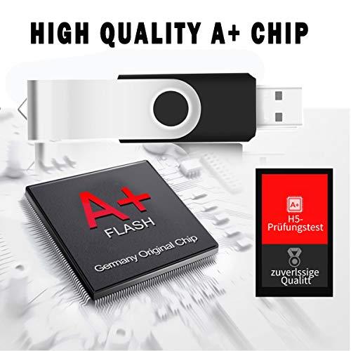 EASTBULL EASTBULL 50PCS 2GB Bulk Flash Drives USB 2.0 2GB Flash Drives Pack Thumb Drives Bulk Swivel Bulk USB Drives, Black