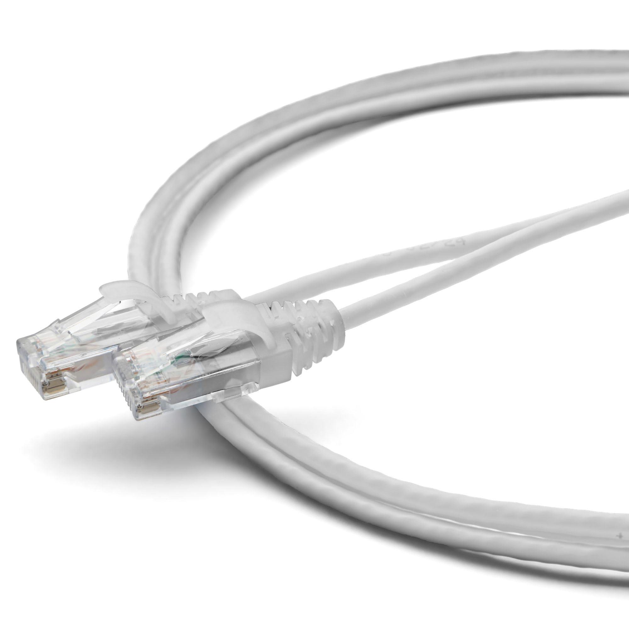 TRUE CABLE trueCABLE Cat6 Component Rated Patch Cable, Unshielded U/UTP, CM Rated, UL Listed, PoE++, 28AWG 4/PR, White, 7ft, 1 Pack