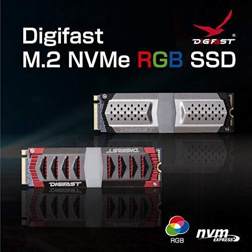Digifast Digifast Knight 1TB M.2 NVMe RGB SSD, PCIe Gen 3x4 M.2 2280 Solid State Drive with Read 3470 MB/s, Write 3000 MB/s