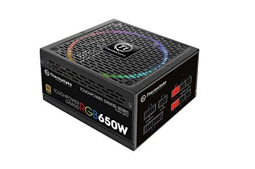 Thermaltake Thermaltake Toughpower Grand RGB 650W 80+ Gold Smart Zero 256-Color RGB Fan Fully Modular Power Supply 10 YR Warranty PS-TPG-0650FPCGUS-R