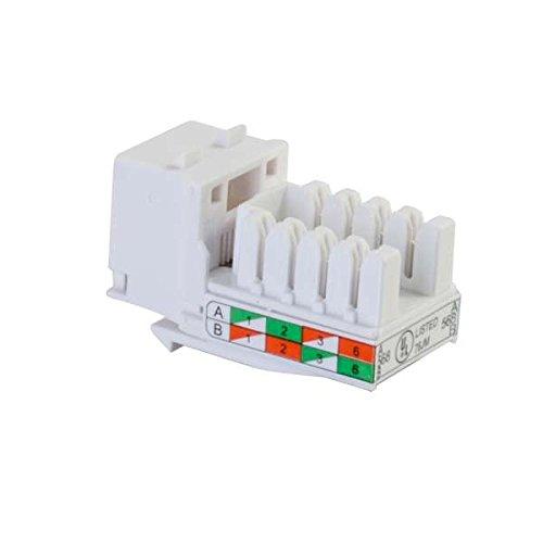 C2G C2G 29311 Cat6 RJ45 Unshielded Keystone Jack, White