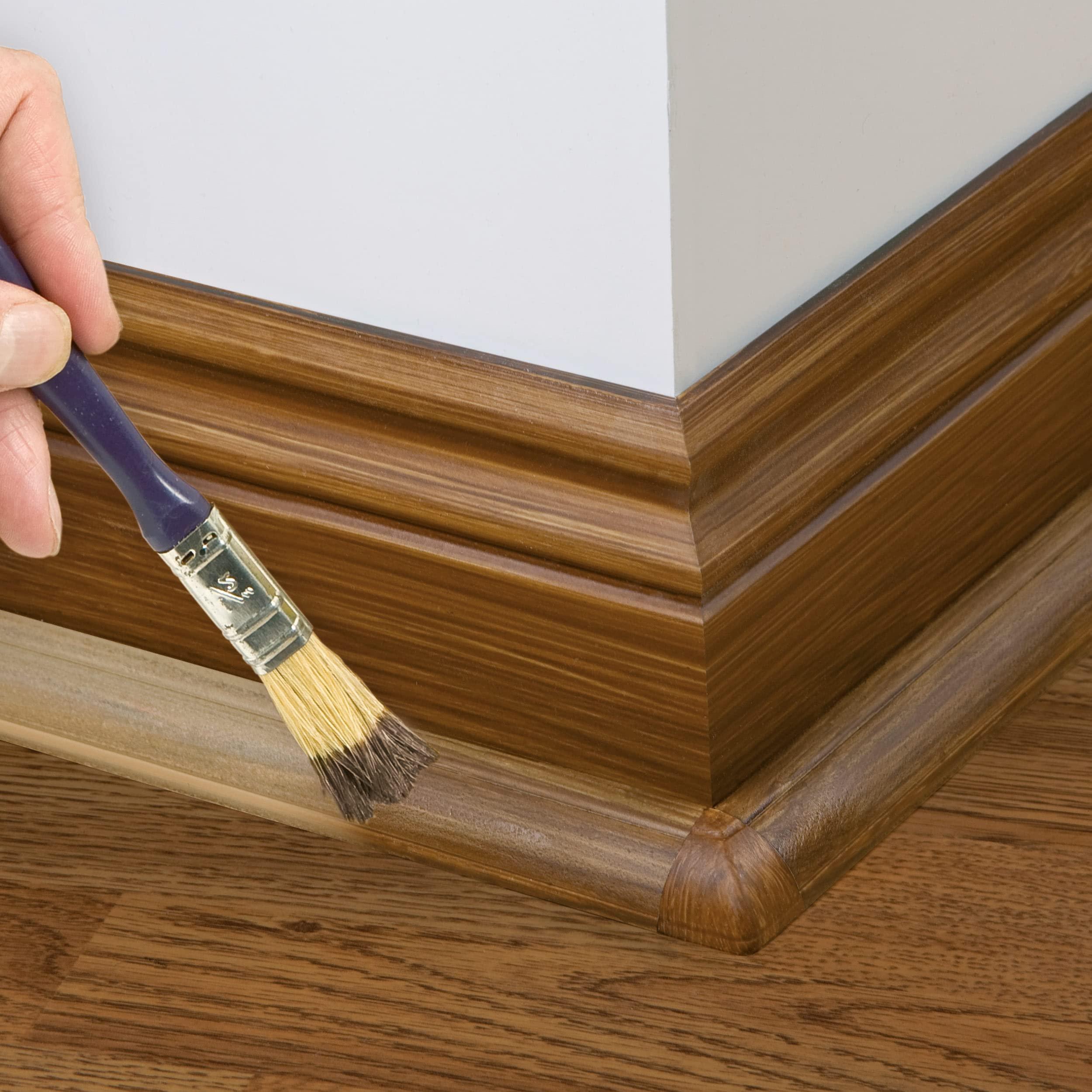 D-Line D-Line Cord Cover Kit, 30FT Self-Adhesive Wire Hider, Cable Raceway to Hide Wires on Wall, Cable Management - 6 x 5FT Channels and Accessories (0.87in (W) x 0.87in (H), Stainable Wood-Effect)