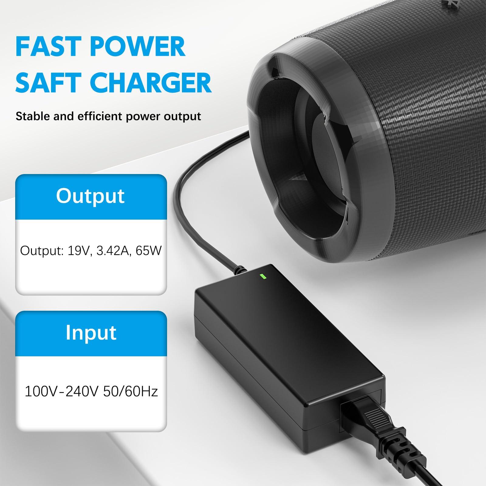 LJO-EEIH 19V Charger for JBL Xtreme, Xtreme 2, Xtreme Portable, Extreme, Extreme 2, JBL Boombox 1 2 Wireless Bluetooth Boost TV Speaker Charger Power Cord