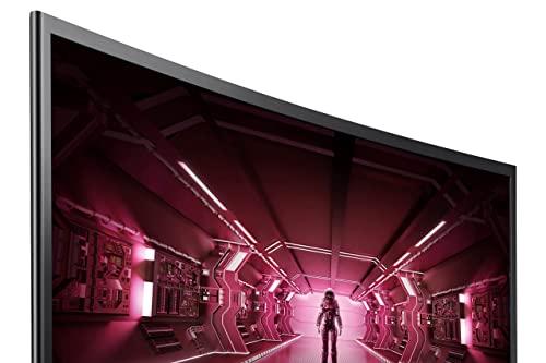 SAMSUNG SAMSUNG 24-Inch CRG5 144Hz Curved Gaming Monitor (LC24RG50FQNXZA) Computer Monitor, 1920 x 1080p Resolution, 4ms Response, FreeSync, Game Mode, HDMI