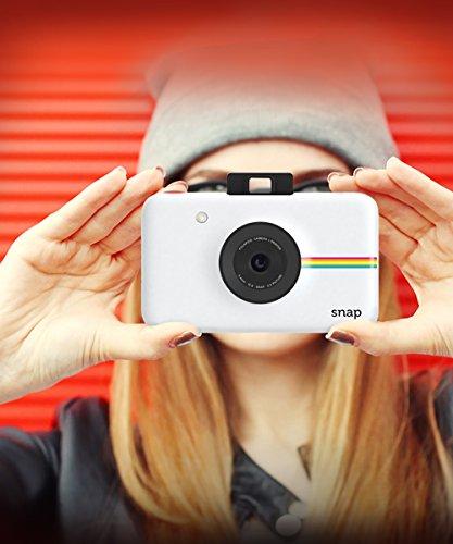 Zink Zink Polaroid Snap Instant Digital Camera (White) with ZINK Zero Ink Printing Technology