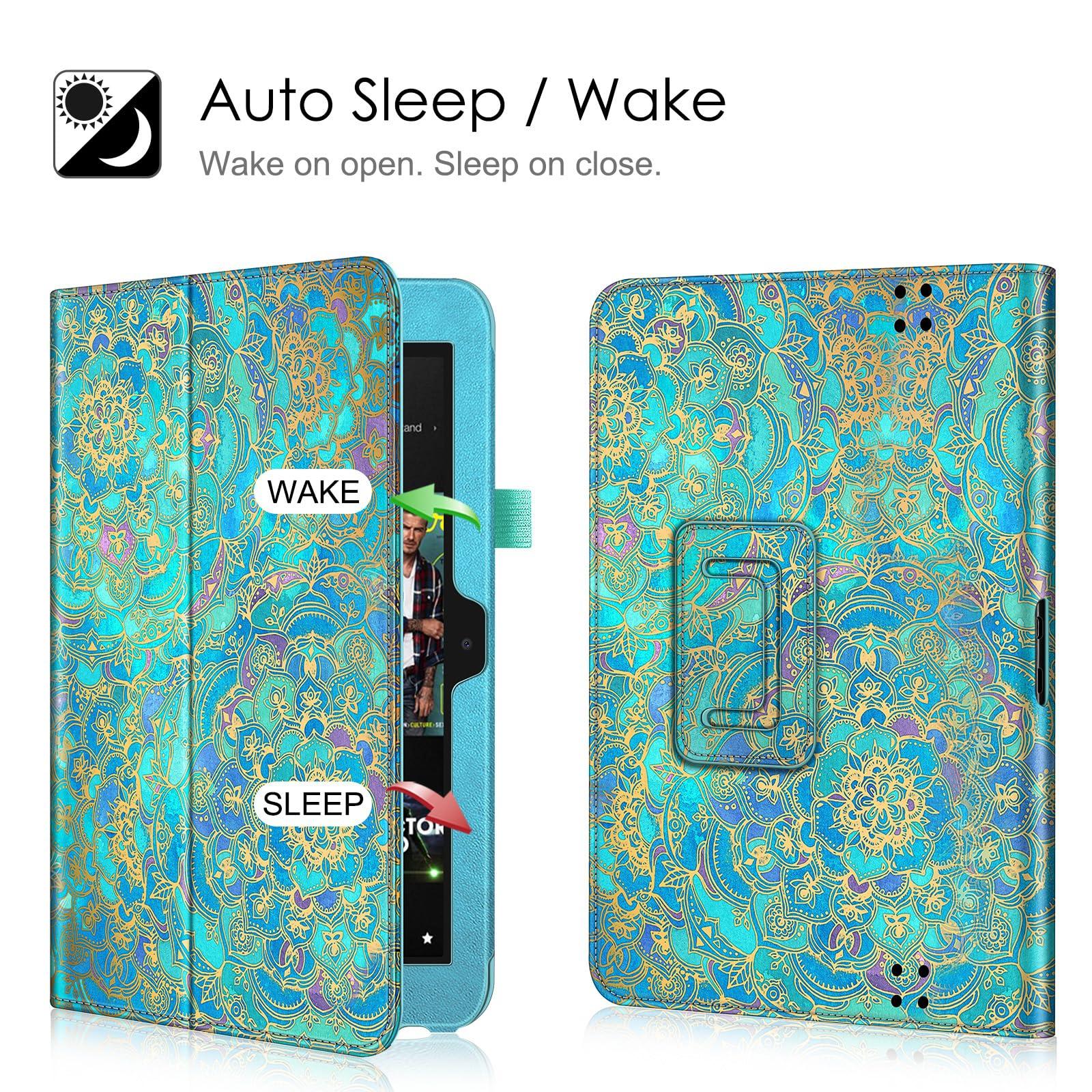 Fintie Fintie Folio Case for Kindle Fire HD 8.9\" - Slim Fit Leather Case with Auto Sleep/Wake for Amazon Kindle Fire HD 8.9 (Will not fit HDX Models) - Shades of Blue