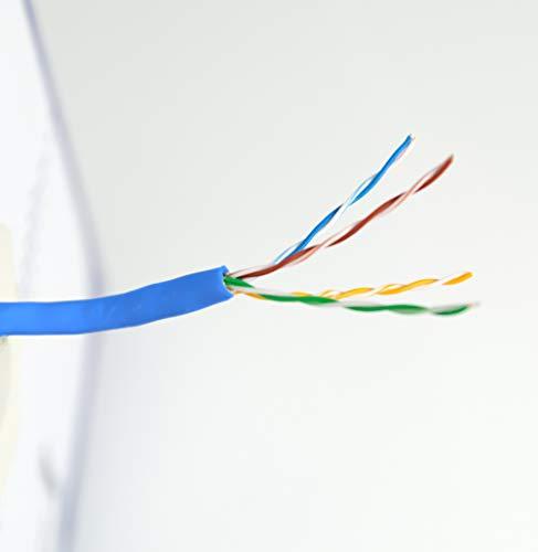 VIVO VIVO 500ft Bulk Cat6, Full Copper Ethernet Cable, 23 AWG, UTP Pull Box, Cat-6 Wire, Indoor, Network Installations, Blue, CABLE-V017