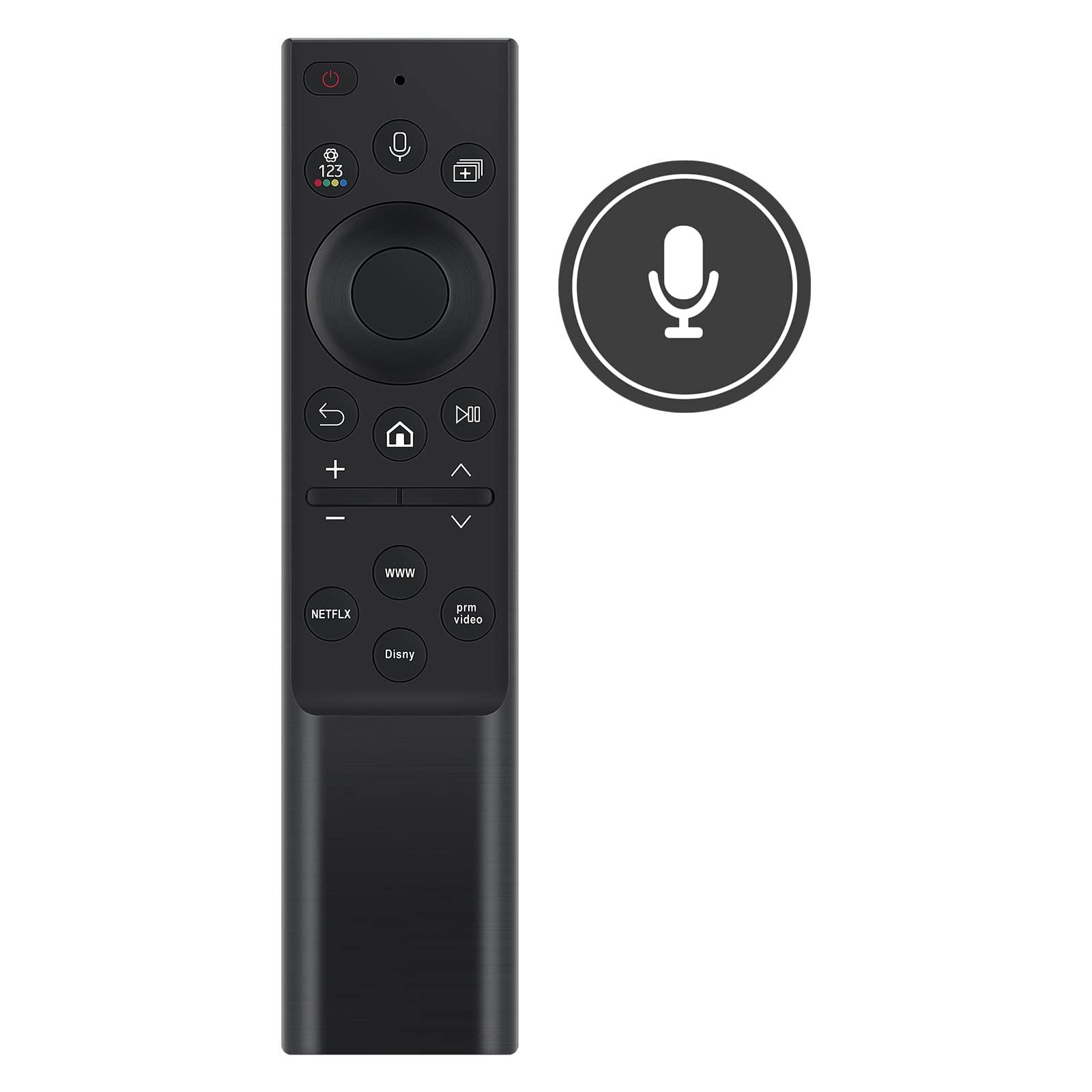 PERFASCIN BN59-01385D RMCSPB1EP1 Replace Voice remote control fit for Samsung Smart TV QN43Q60AAFXZA,QN50LS03AAFXZA,QN50Q60AAFXZA,QN50QN90AAFXZA,QN55LS03AAFXZA,QN55Q60AAFXZA,QN55Q70AAFXZA,QN55Q80AAFXZA TM2280E