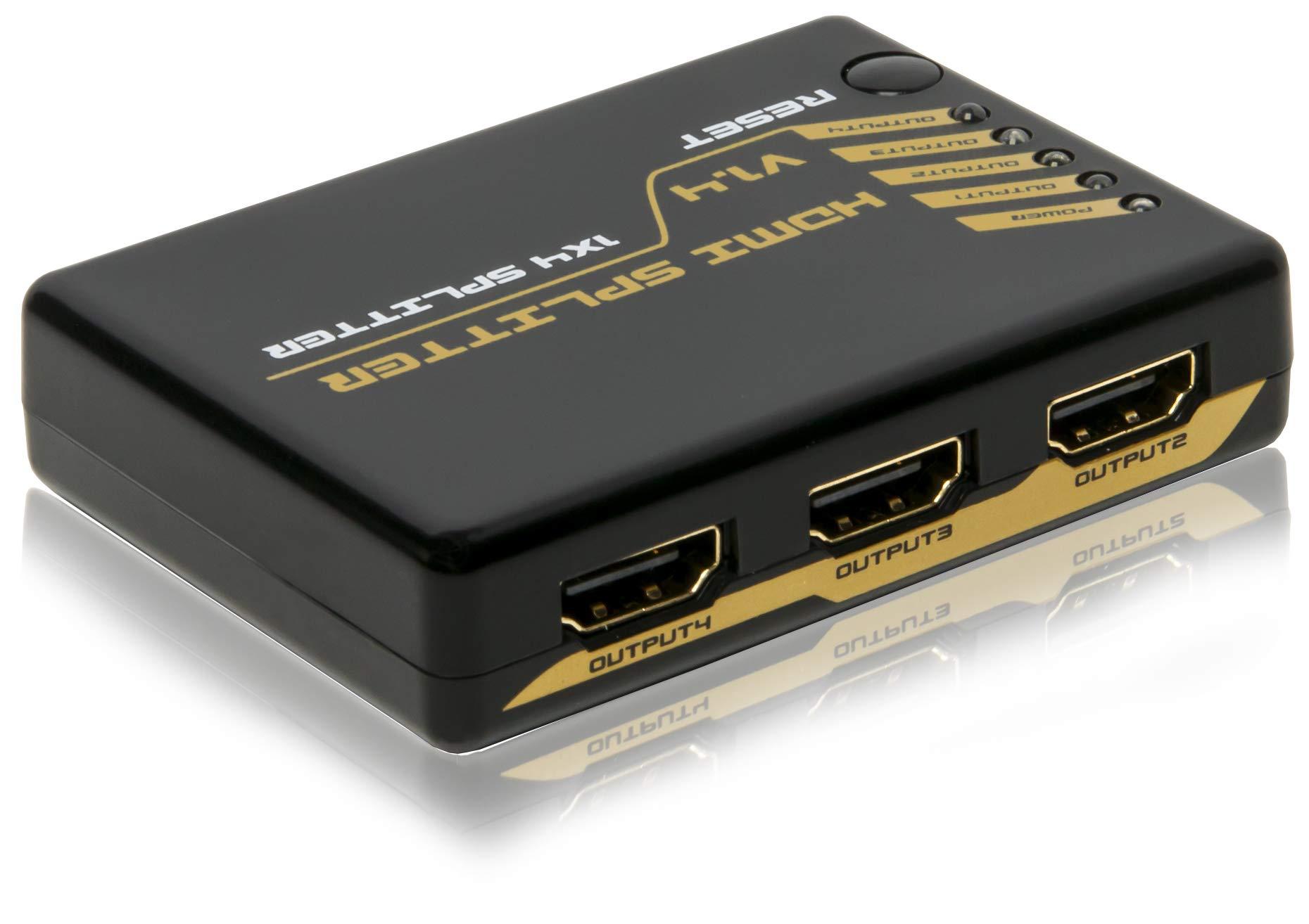 Quest Technology HDMI 4K2K Splitter (10.2GB) (1X4 Splitter)