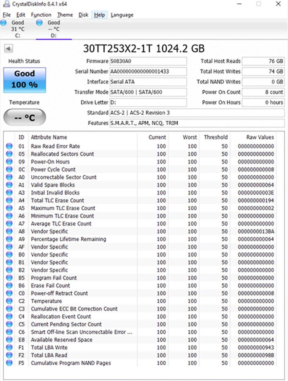 Timetec Timetec 1TB SSD 3D NAND SATA III 6Gb/s 2.5 Inch 7mm (0.28\") Read Speed Up to 550 MB/s SLC Cache Performance Boost Internal Solid State Drive for PC Computer Desktop and Laptop (1TB)