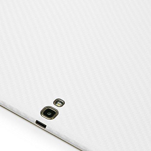 ArmorSuit ArmorSuit MilitaryShield White Carbon Fiber Skin Wrap Film + HD Clear Screen Protector for Samsung Galaxy Tab S 10.5 - Anti-Bubble Film