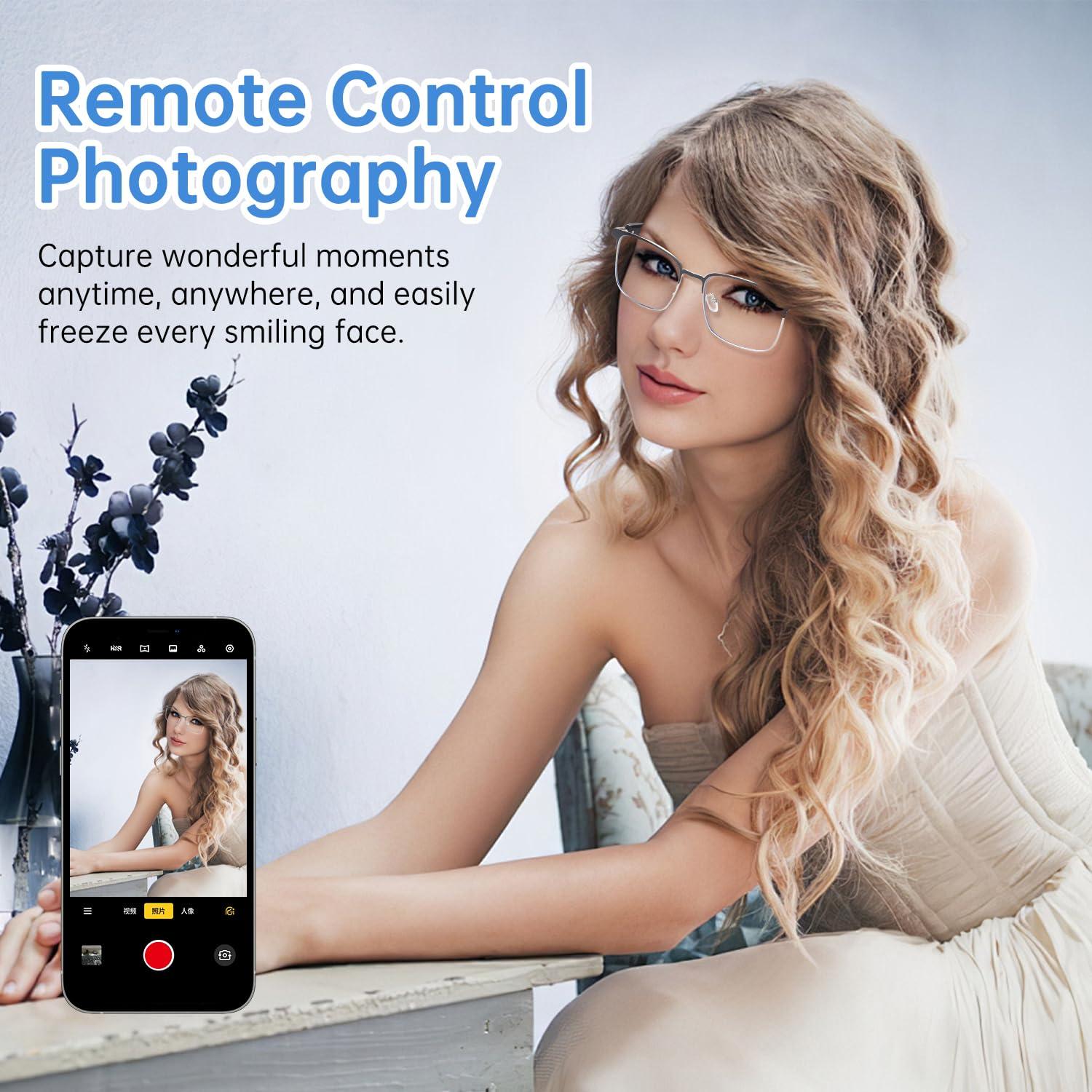 Tulbeys Tulbeys Smart Glasses with Open Ear, Photochromic Lenses, Polarized Sunglasses Bluetooth, Voice Assistant, Mic Speakers for Men Women Bluetooth Glasses, Hands-Free Listening Voice Control(Silver)