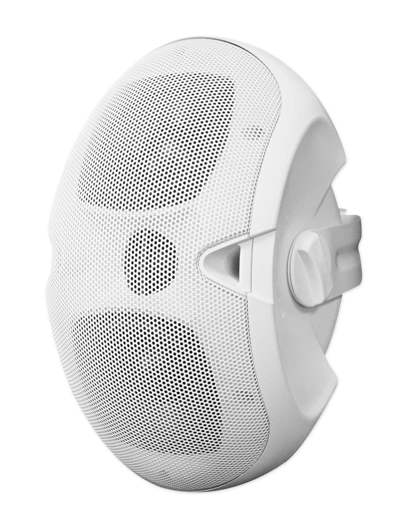 Rockville Rockville D4-8 White Dual 4" 8 Ohm Wall Mount Swivel Outdoor Home Patio Speaker