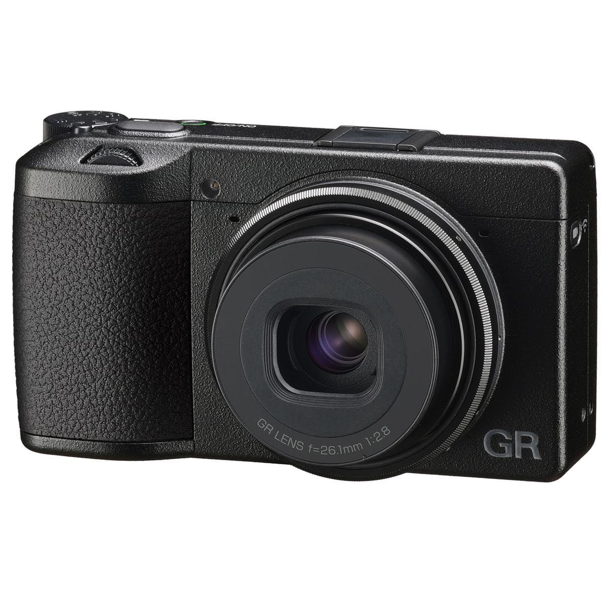 RICOH Ricoh GR IIIx, Black, Digital Compact Camera with 24MP APS-C Size CMOS Sensor, 40mmF2.8 GR Lens (International Model) (Renewed)