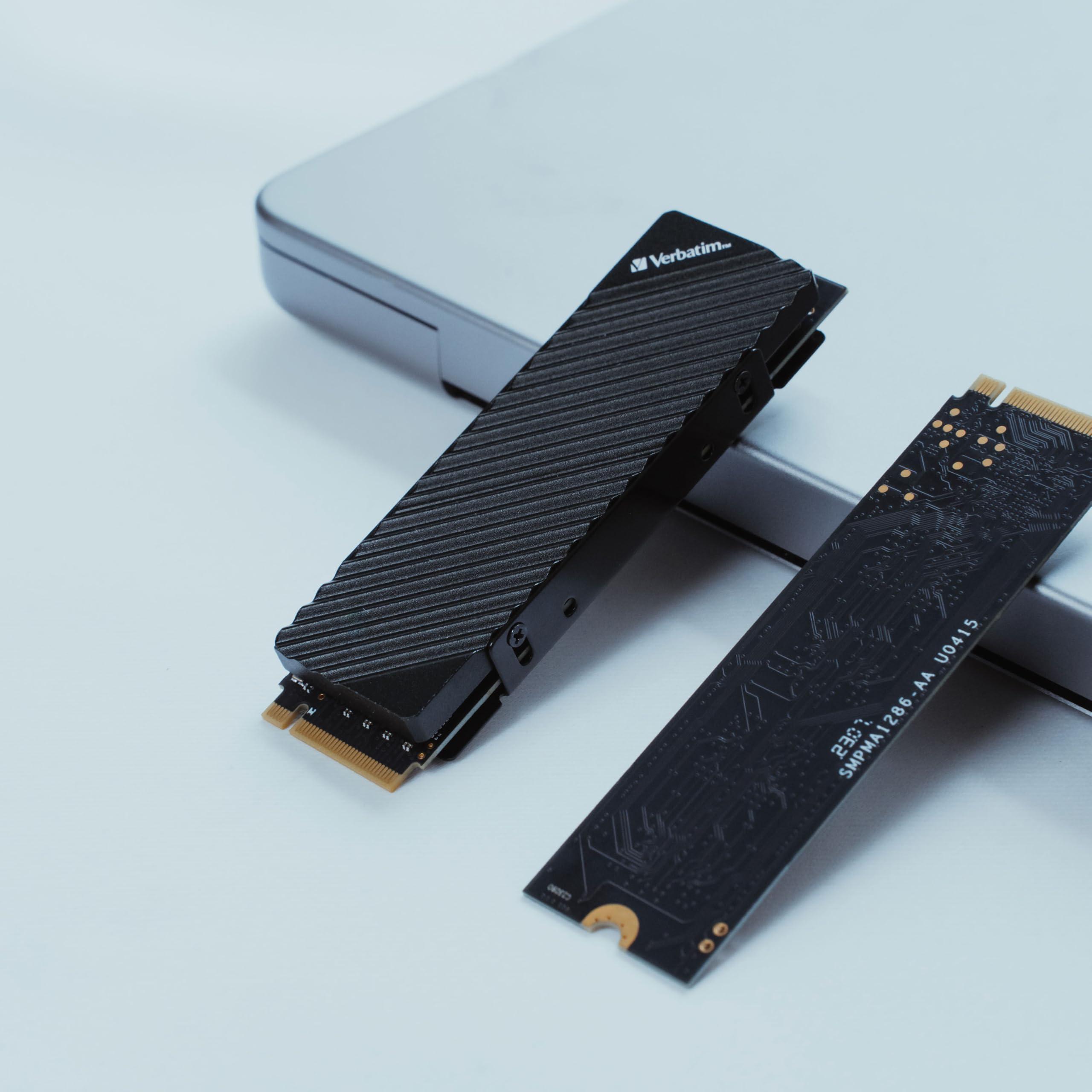 Verbatim Verbatim 2TB SSD Vi7000 Internal Solid State Hard Drive PCIe NVMe M.2 2280 Designed for Gamers and High Performance Users up to 7000MB/s Read 6500MB/s Write