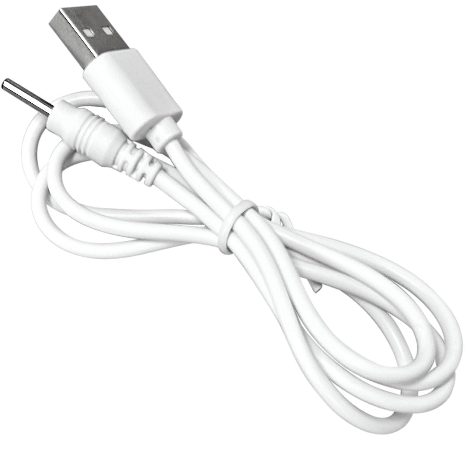 BabyValley BabyValley Charging Cable Replacement for Womanizer Pro 40 Barrel Jack USB Charger Cord for Womanizer Pro 40 Accessories (100cm, White, 1)