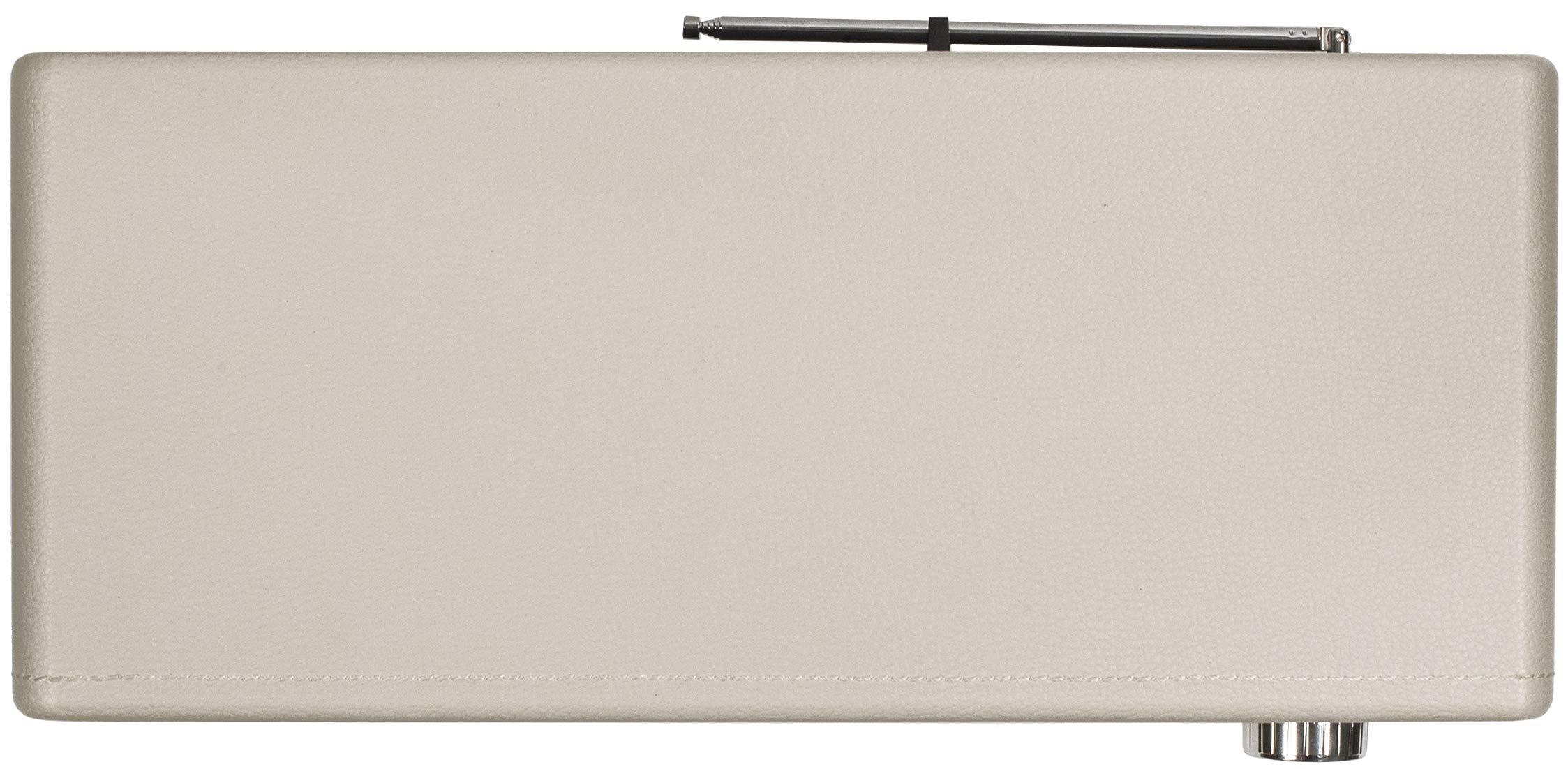 Crosley Crosley CR3037A-WS Harmony Modern Bluetooth FM Tabletop Radio, White Sand