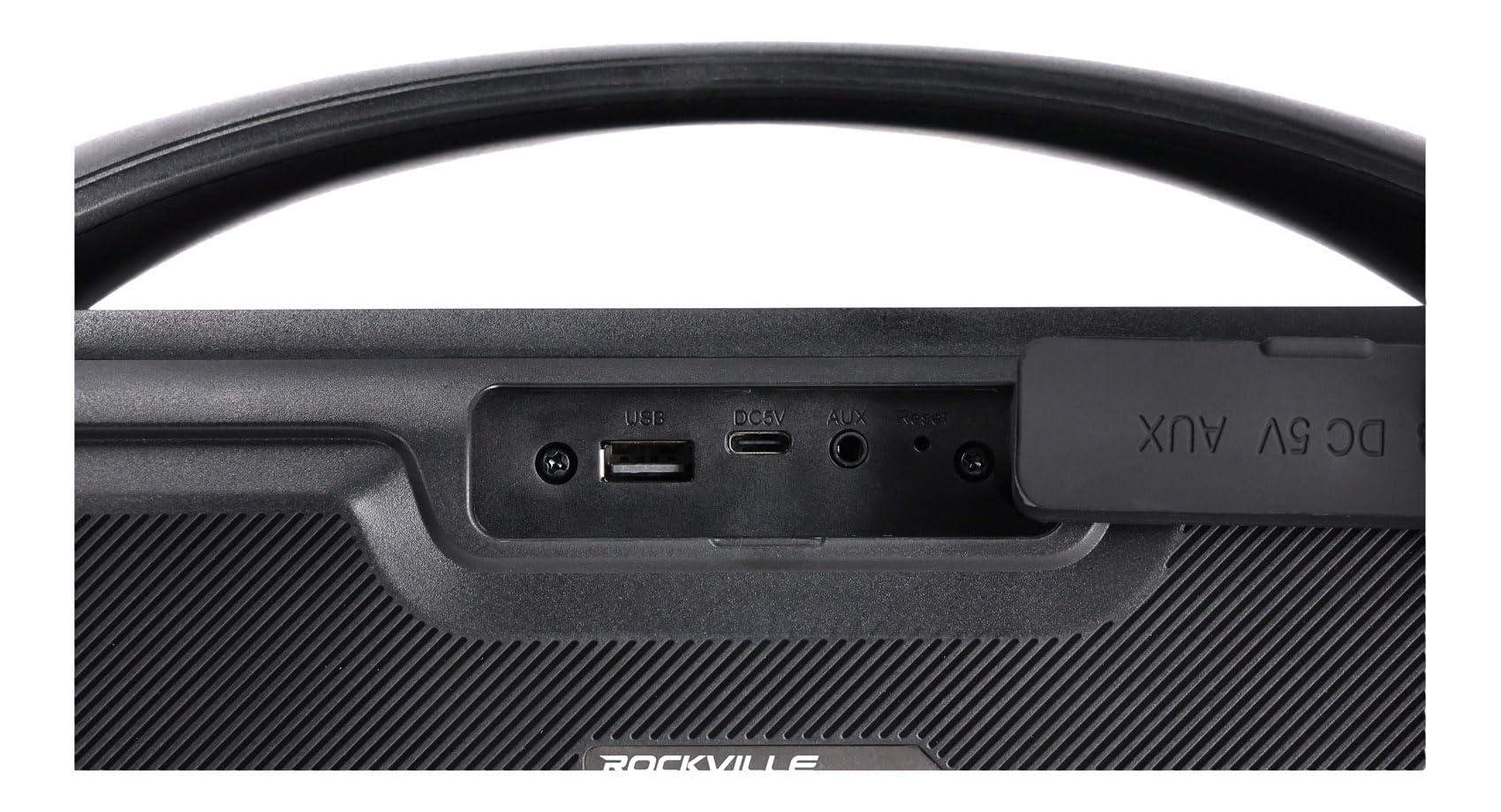 Rockville Rockville GO Party MAX BASS Large Portable LED Bluetooth Speaker w/Wireless Link