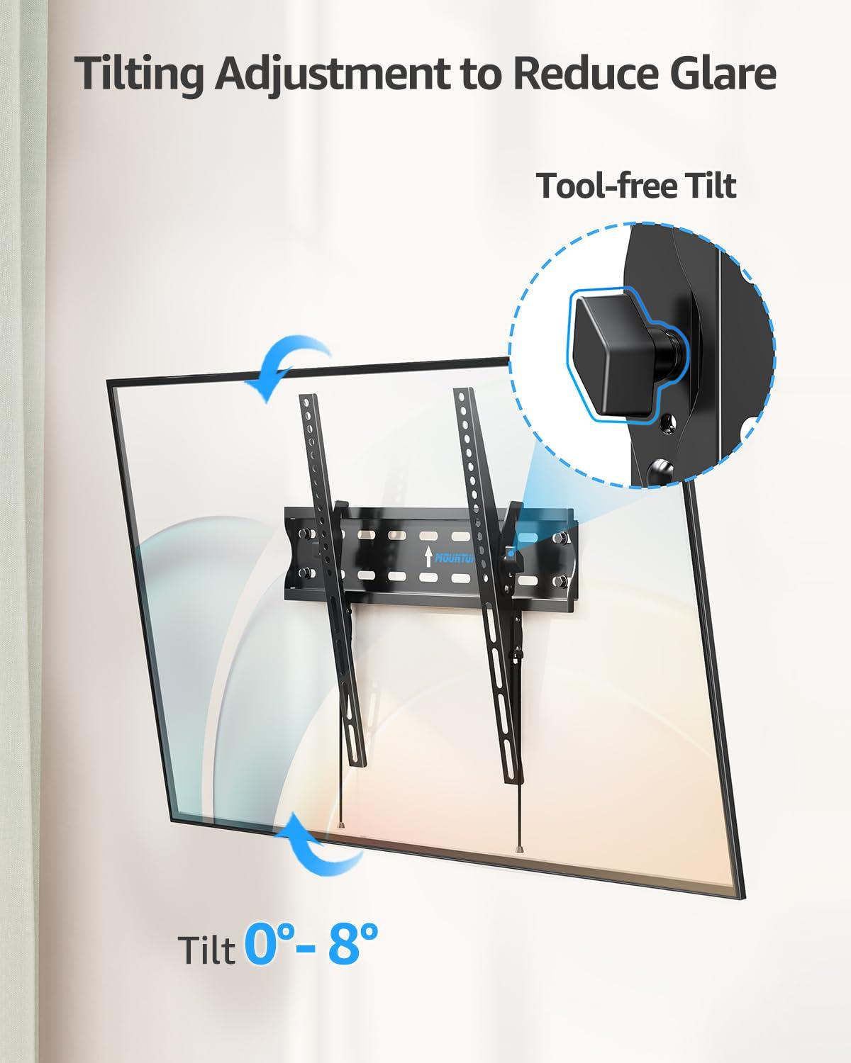 MOUNTUP MOUNTUP TV Wall Mount for 26-60 Inch TVs MU0007 & Tilt TV Wall Mount MU0088 Bundle