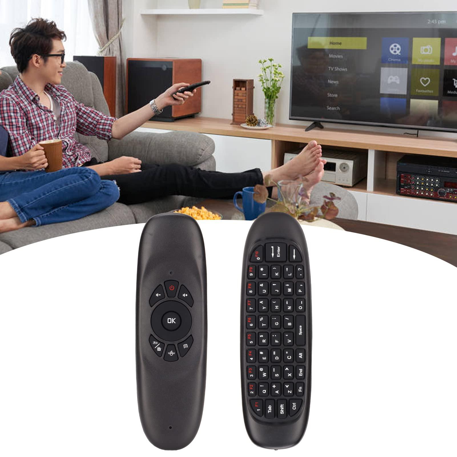 Jectse Air Mouse, 2.4GHz Keyboard with USB Receiver and Cable, Universal TV Remote Air Mouse Remote for PC TV, Plug and Play