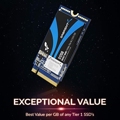 SABRENT SABRENT 512GB Rocket NVMe PCIe M.2 2242 DRAM-Less Low Power Internal High Performance SSD (SB-1342-512)