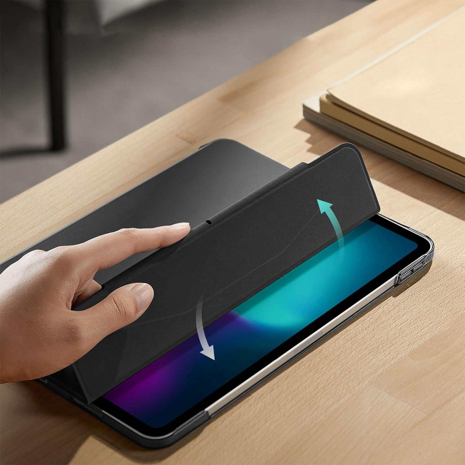 ZERODAMAGE SAHARA CASE Sahara - Venture Series Tri-Fold Folio Case for iPad Pro (M4) 13" 2024, Black, (TB00375)