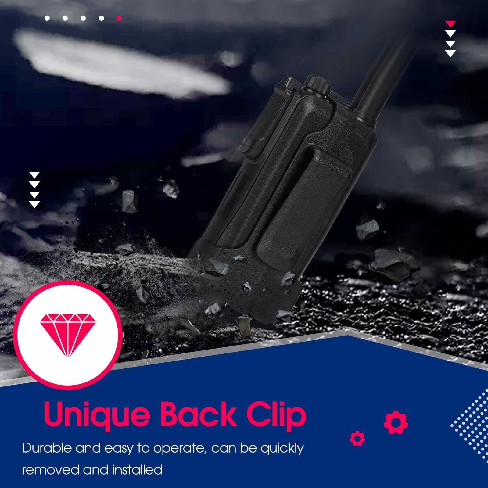 Retevis Retevis RB48 Heavy Duty Waterproof Walkie Talkies(10 Pack) Bundle with RB47 Radios Walkie Talkies, Waterproof Version RT22(10 Pack), for Construction Business