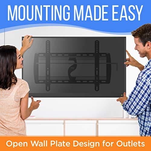 Pyle Pyle Tilting Wall Mount TV Bracket - Heavy Duty Universal Flat Screen TV Wall Mount - Mounts 26-52" LED/LOLED & Plasma TV Flat Screens - Medium Tilt, VESA Mounting, 110 lbs Weight Capacity PYWM24