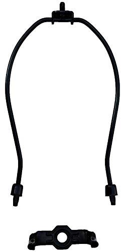 Urbanest Urbanest 10" Heavy Duty Harp Fitter For Lamp Shades with Saddle, Black Nickel