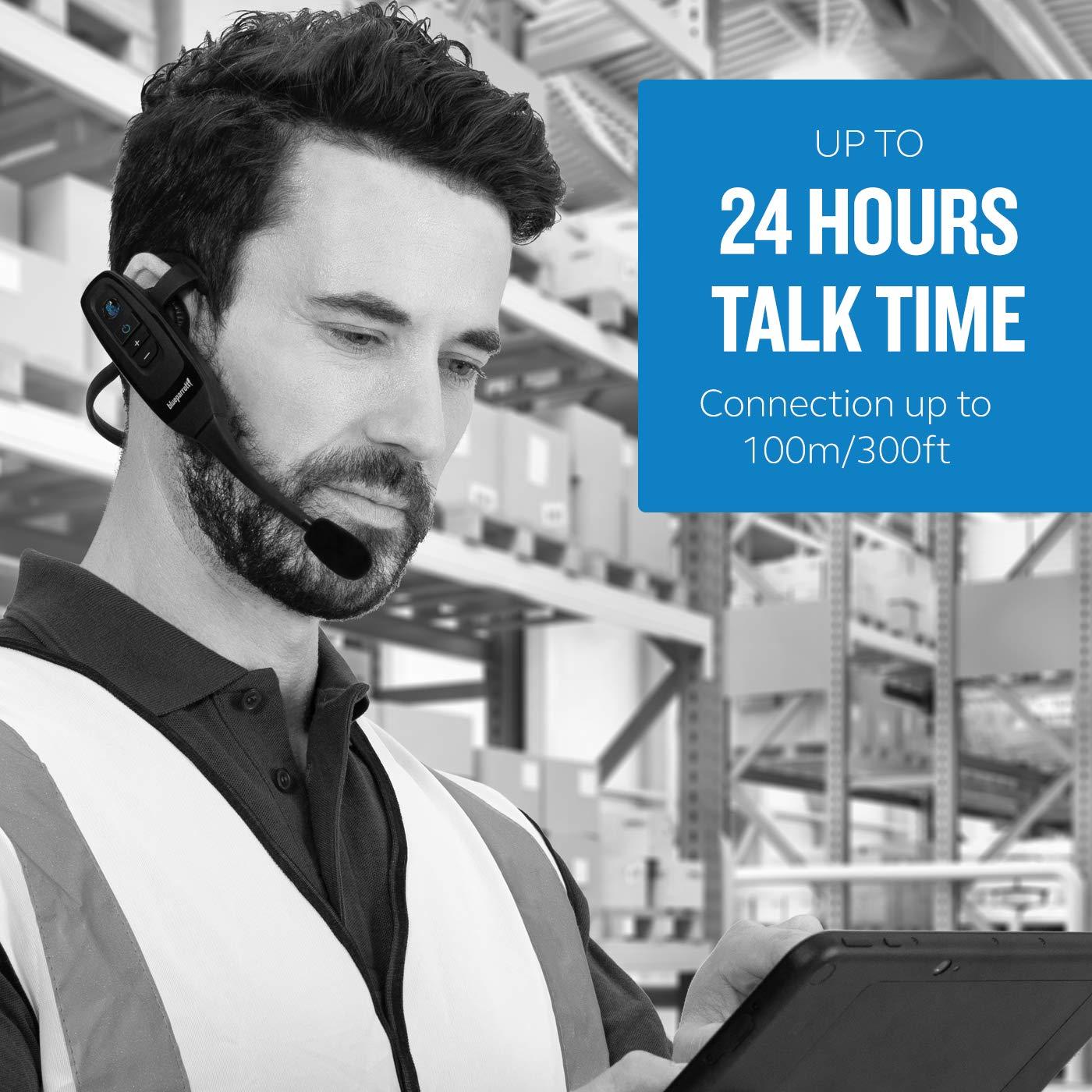 BlueParrott BlueParrott C400-XT Trucker Bluetooth Headset  Industry Leading Sound with Long Wireless Range & Extreme Comfort for All-Day Wear - Ideal for Anyone On-The-Go, Up to 24 Hours of Talk Time, Black