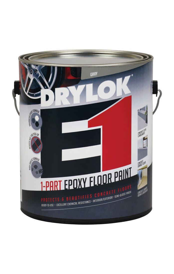 UGL UNITED GILSONITE LAB 23713 Drylok Gallon Gray E1 Epoxy Semi-Gloss Floor Paint