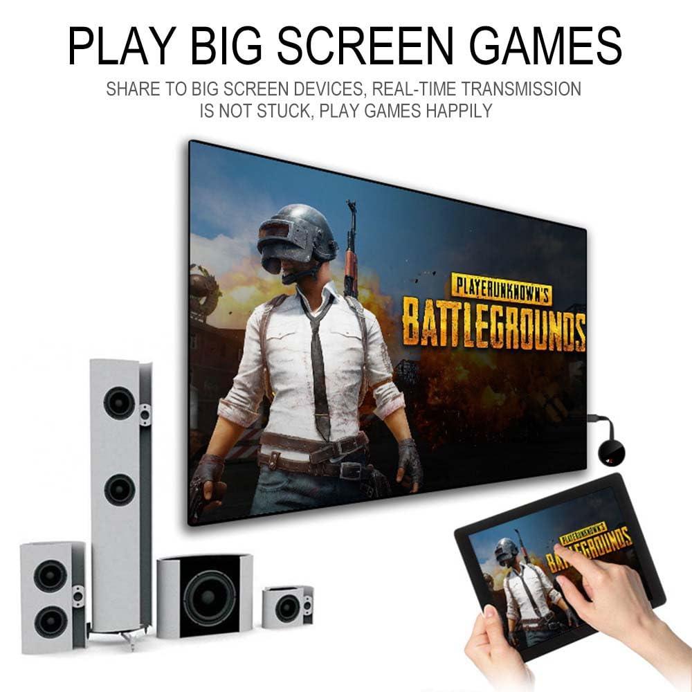 SAYESON HDMI Wireless Display Adapter 2.4G Miracast dongle for TV 4K Mobile Screen Mirroring Receiver Dongle to TV/Projector Receiver Support Android Mac iOS Windows