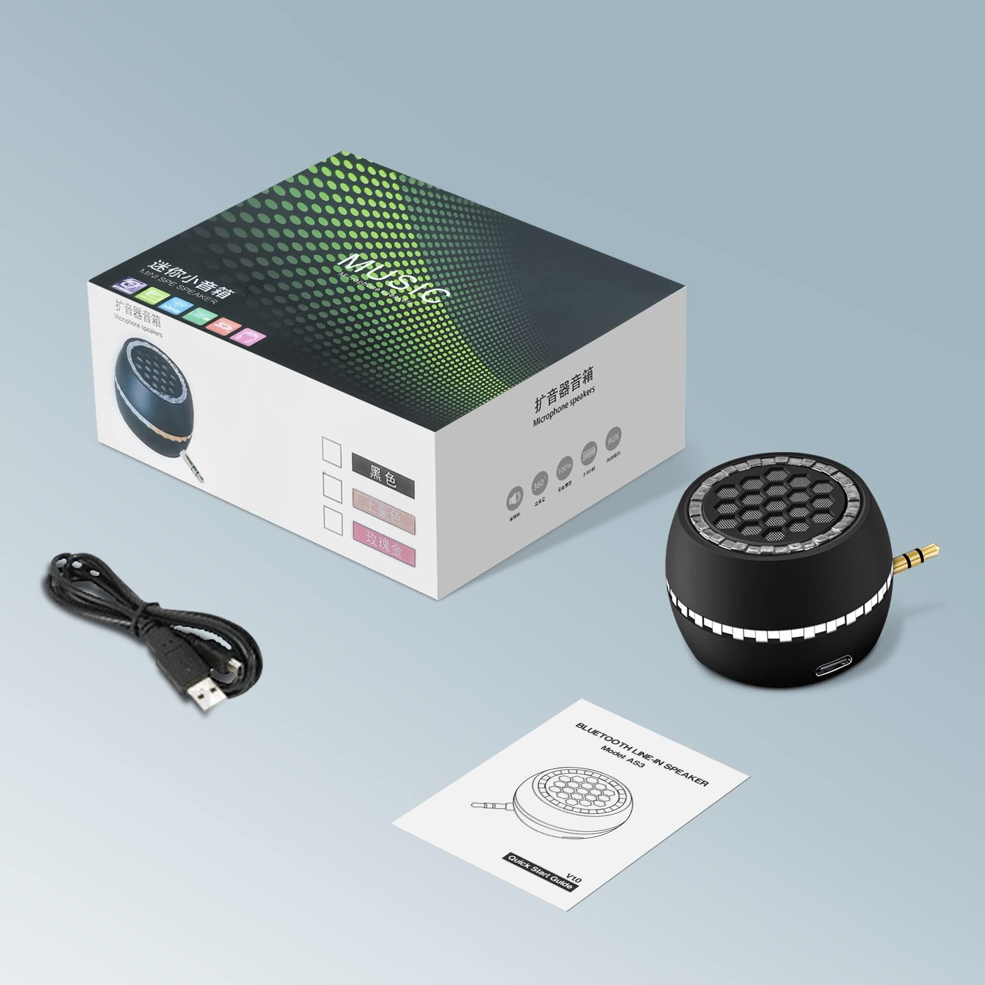 FIYAPOO FIYAPOO Mini Portable Speaker, 3W Mobile Phone Speaker Line-in Speaker with 3.5mm AUX Audio Interface for Smartphone/Tablet/Computer