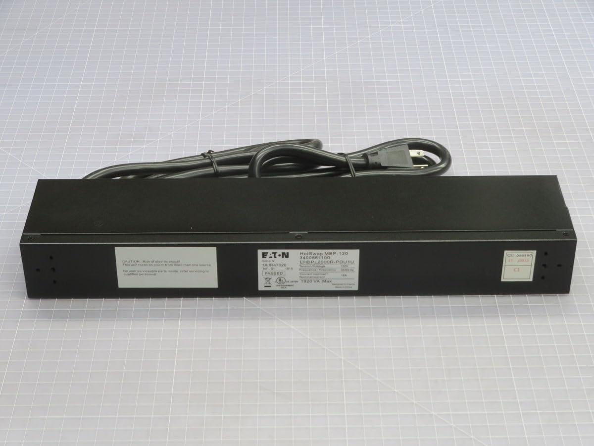 Eaton Eaton Basic Rack PDU HotSwap MBP 2U 110-125V 16A 1.92 kW 5-20P and 6 5-20R