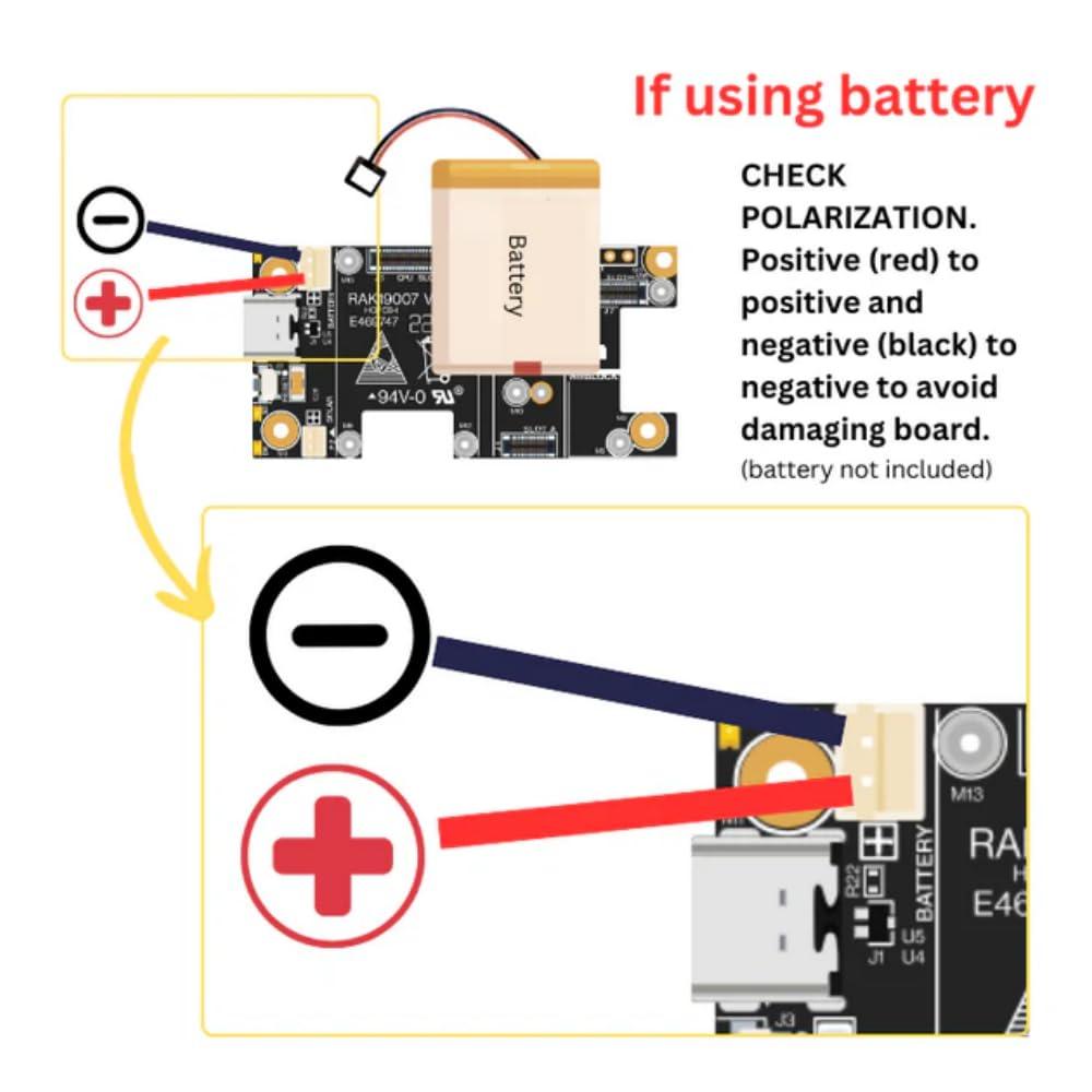 RAK RAKwireless WisBlock Meshtastic Starter Kit US915 Base RAK19007 + Core RAK4631