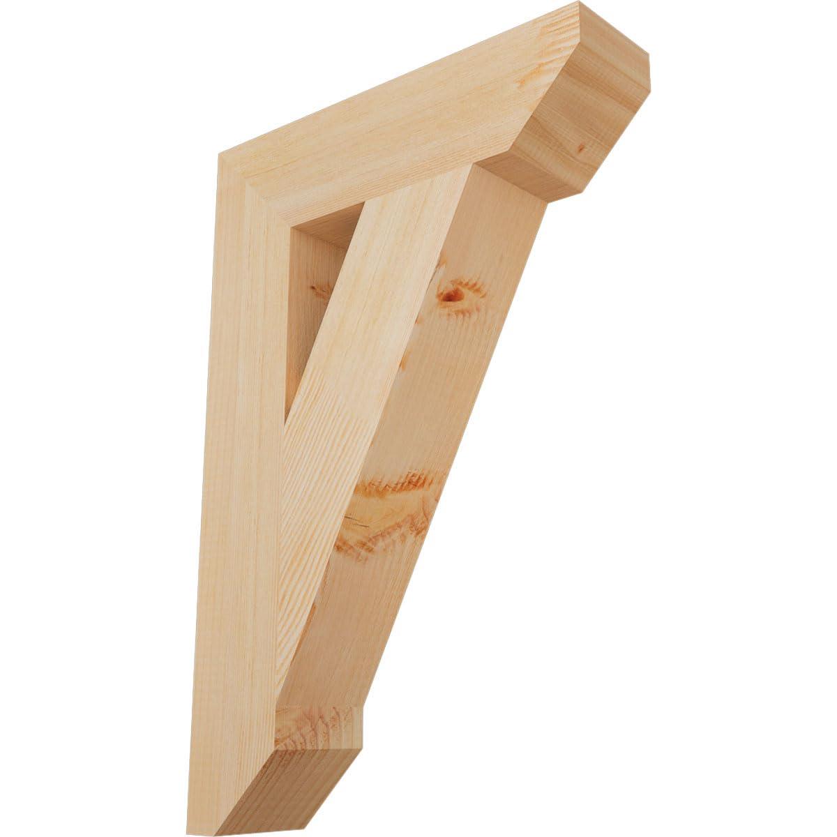 Ekena Millwork Ekena Millwork BKT04X16X24TRA06SDF Traditional Slat Bracket, 16\"D x 24\"H, Rough Sawn Douglas Fir