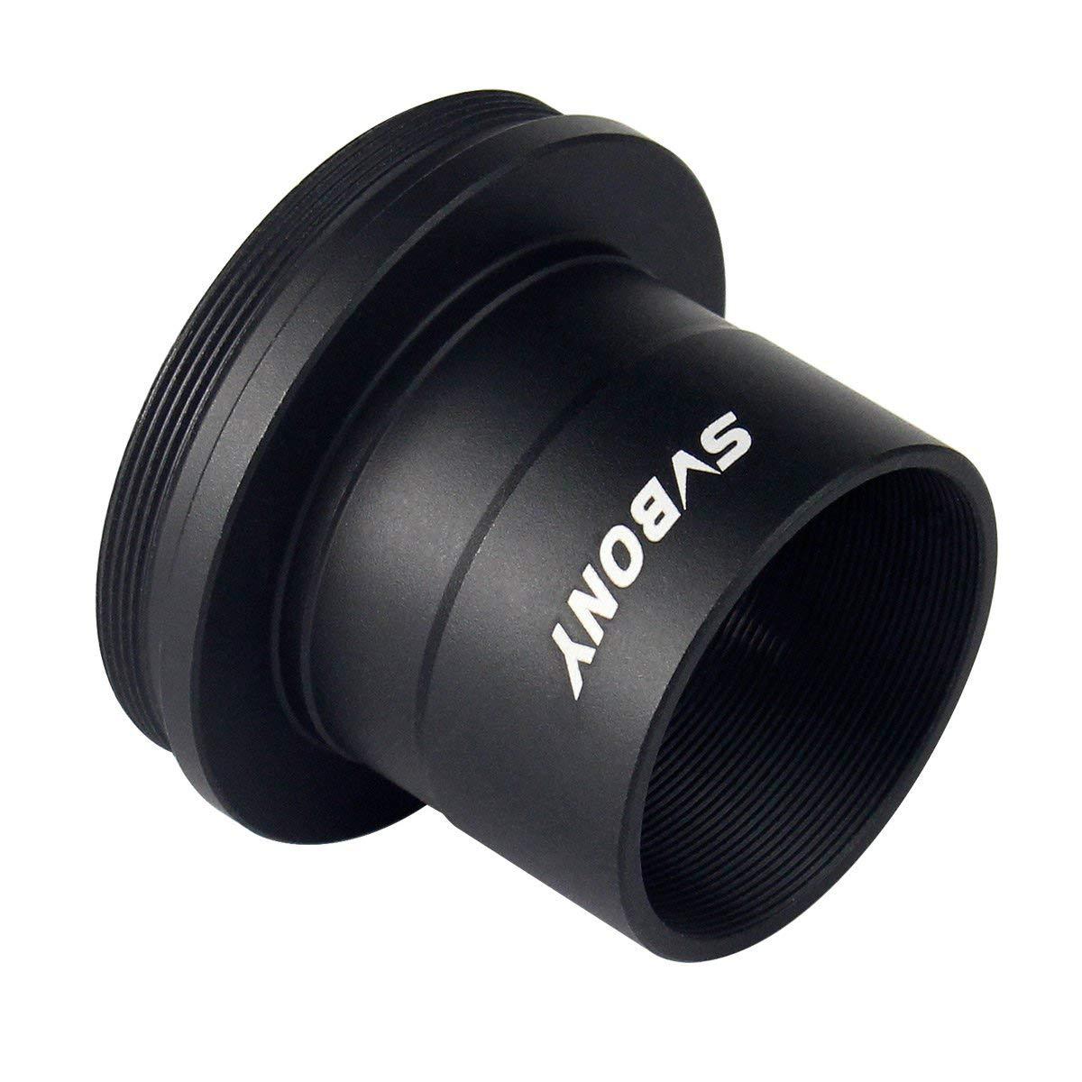 SVBONY SVBONY T2 T Ring Adapter and T Adapter, 1.25 inches Metal Telescope Camera Adapter for Canon EOS Standard EF Lenses and Telescope Camera Astrophotography Accessories