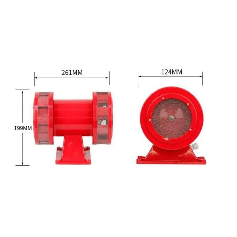 DirectNine Basics MS-590 AC 110V / 220V 160db Motor Driven Air Raid Siren Metal Horn Industry Boat Alarm buzzer tools - (Speed: AC220V)