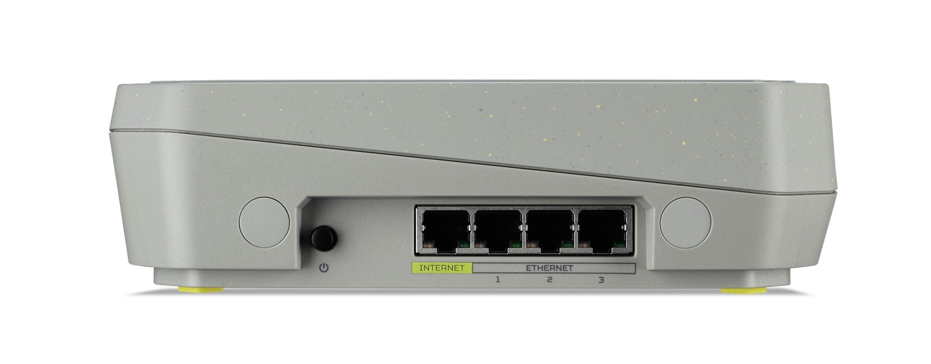 acer Acer Connect Vero W6m Wi-Fi 6E Mesh Router | Tri Band AXE7800 (2.4GHz/5GHz/6GHz) | Gigabit Speed (Up to 7.8Gbps) | Optimized Connectivity for PC or Console | 30% Post-Consumer Recycled