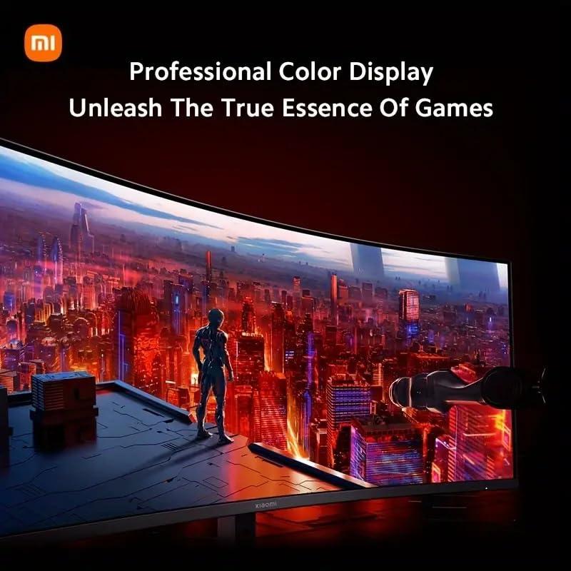 Xiaomi Xiaomi Curved Gaming Monitor 34-inch 180Hz High Reshed Rate 1ms Fast FreeSync Premium Professional Calibration 95% DCI-P3 100% sRGB* Low Blue Light Computer Screen Monitor Desktop Monitor