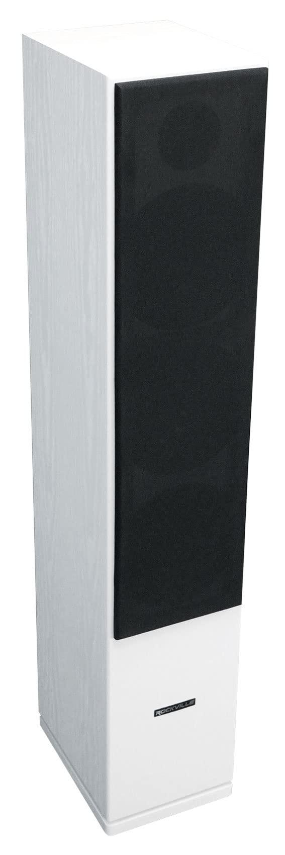 Rockville Rockville (2) RockTower 64W White Home Audio Tower Speakers Passive 4 Ohm