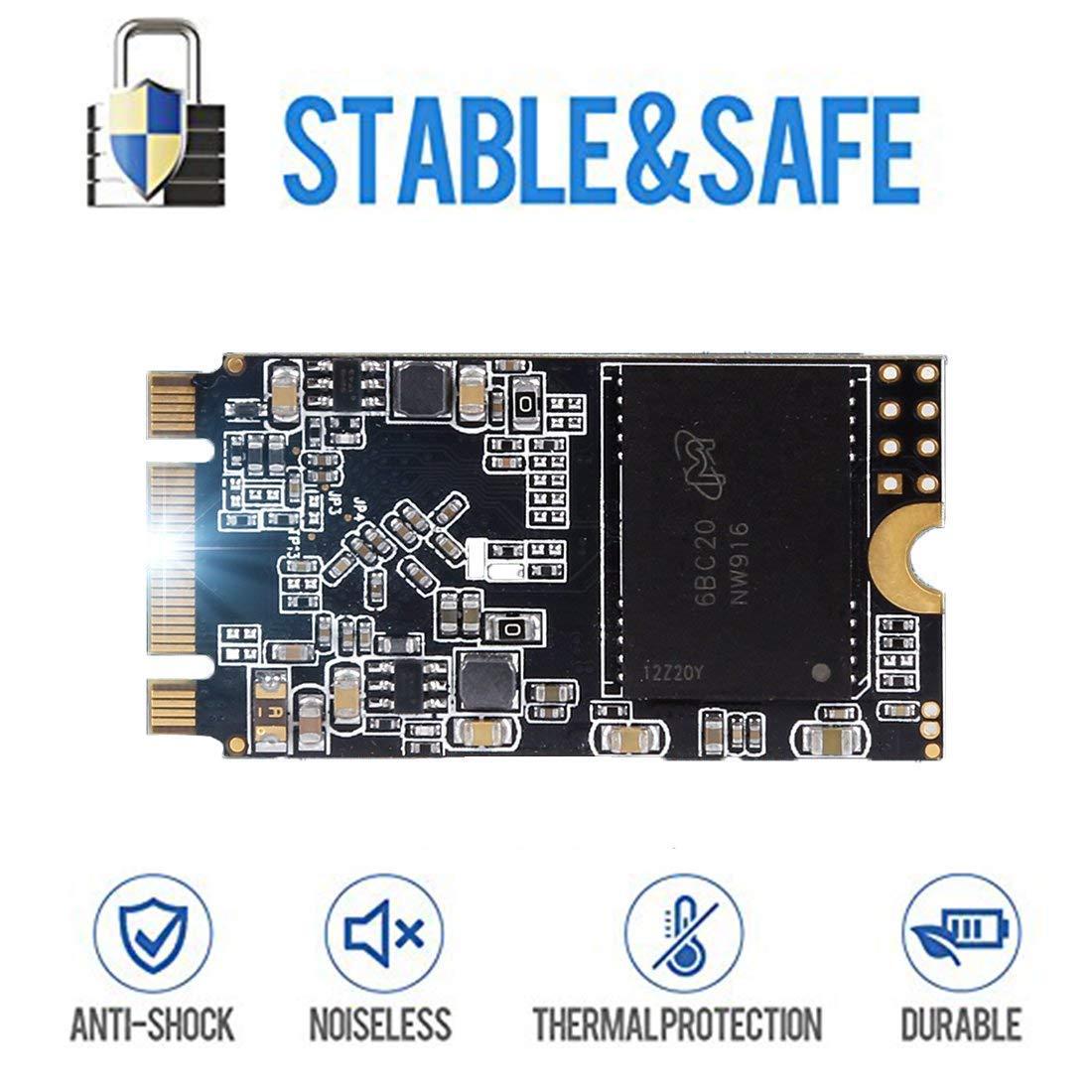 THREE COLOUR DOGFISH SSD SATA M.2 2242 500GB Dogfish Ngff Internal Solid State Drive High Performance Hard Drive for Desktop Laptop SATA III 6Gb/s (500GB, M.2-2242)