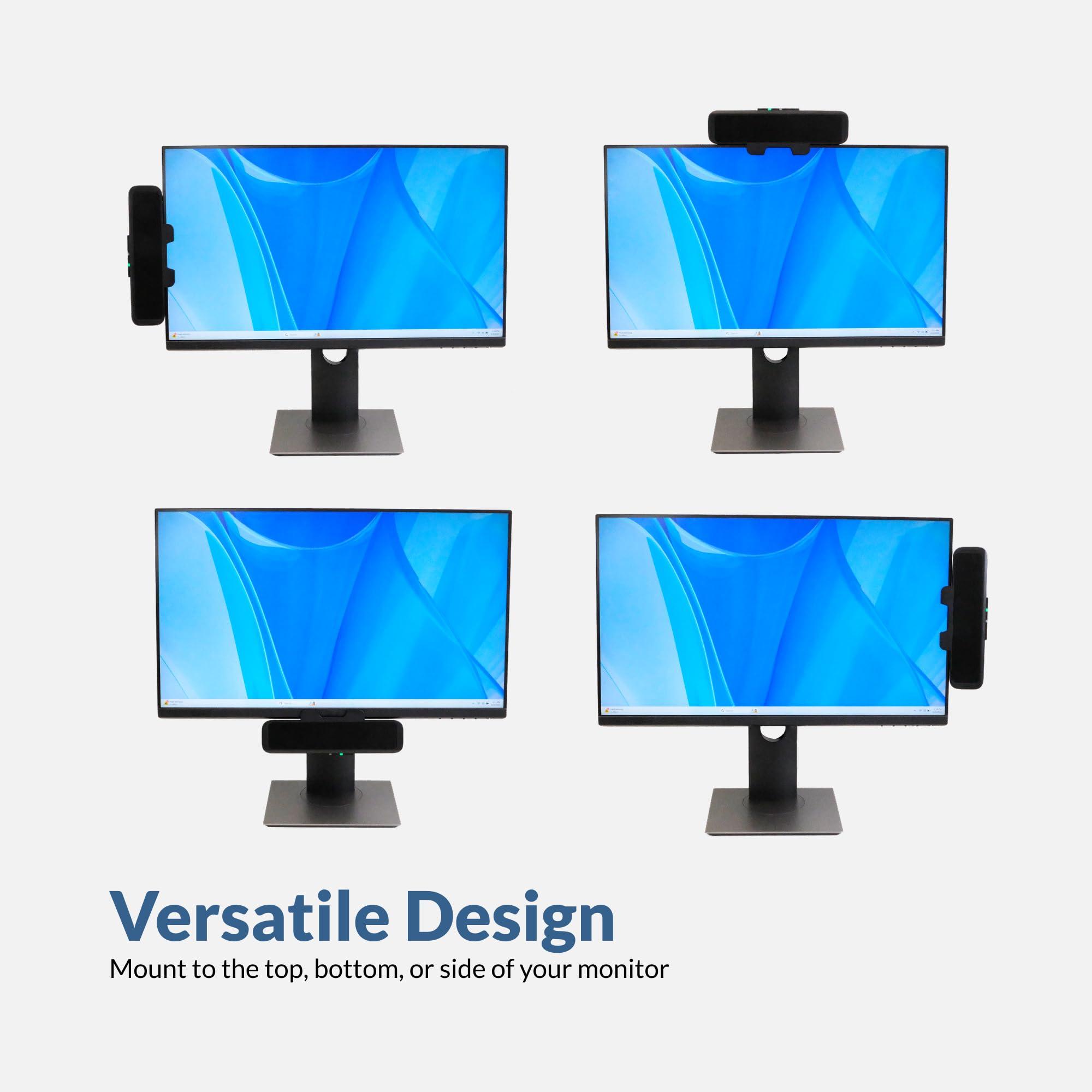 Cyber Acoustics Cyber Acoustics USB Speaker Bar (CA-2890) Stereo USB Powered Speaker, Easily Clamps to Monitor, Convenient Controls